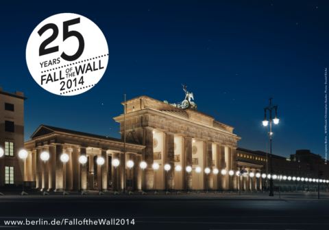 Lichtgrenze: an installation in celebration of 25 years of the Fall of the Berlin Wall