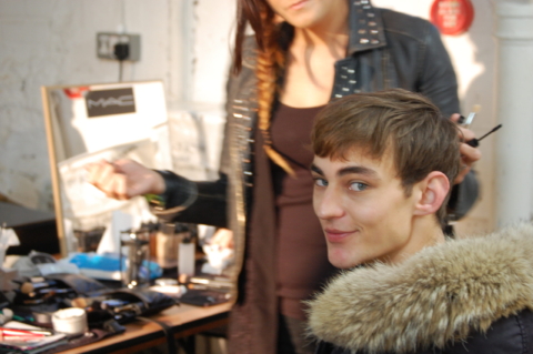 Backstage at Margaret Howell