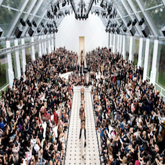 What is happening to the traditional catwalk show?