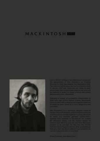Kiko Kostadinov and Mackintosh 0001