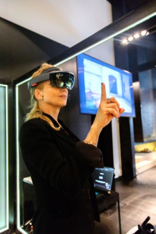 Radiant; Augmented Store by Natuzzi Italia in London